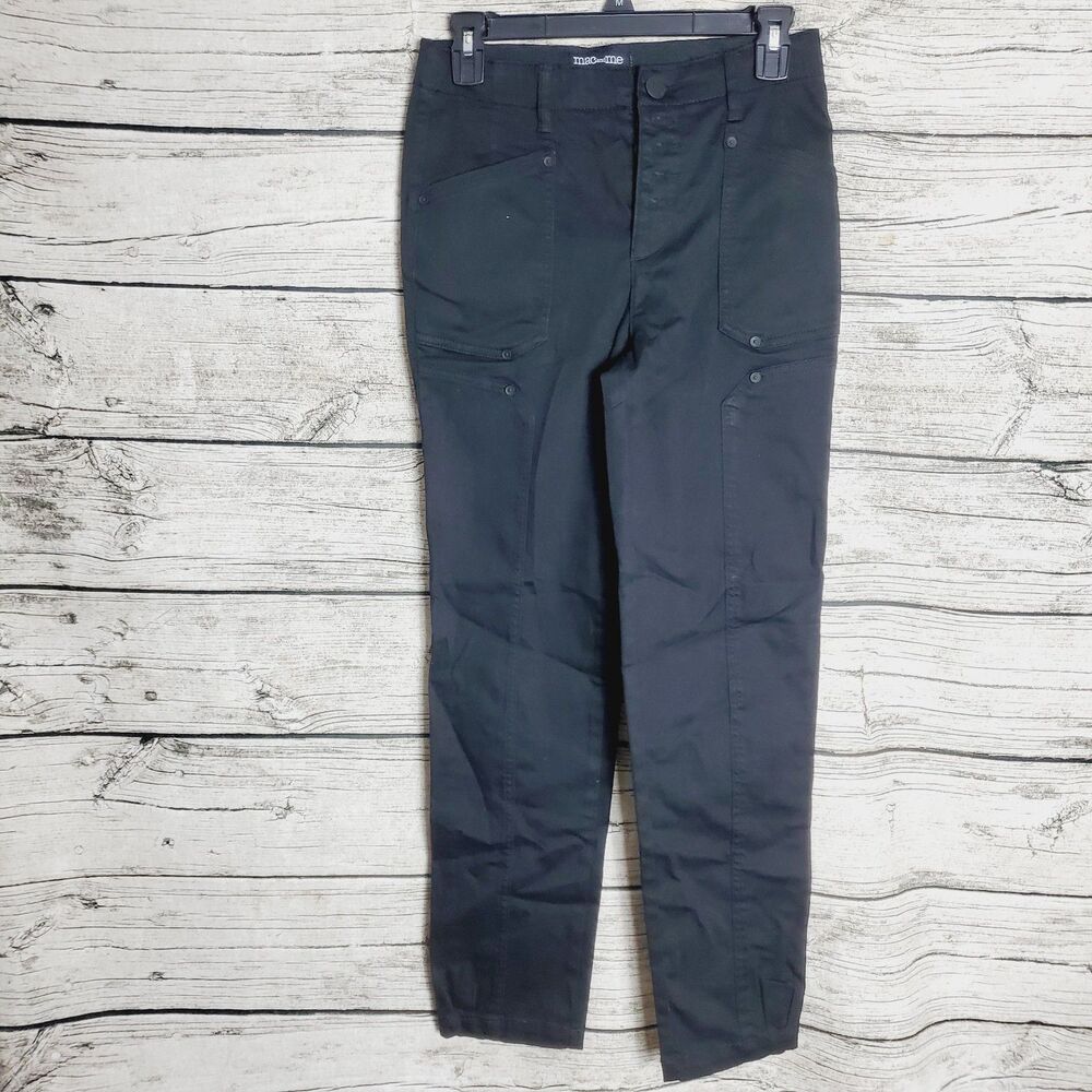 Mac And Me Button Fly Black Denim  Jeans Size 0